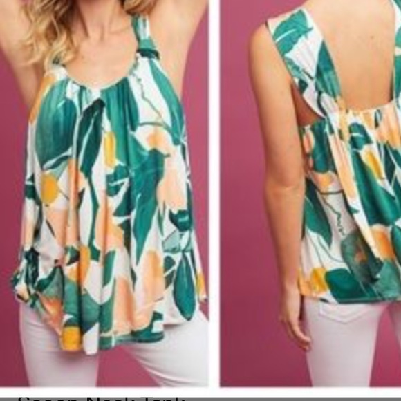 Anthropologie Vanessa Virginia Floral Tank Top - Picture 2 of 7